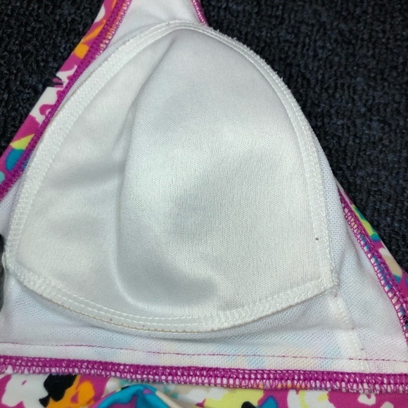 ANA A New Approach Black & Multi-Colored Floral Bikini Size 10 - Picture 7 of 13